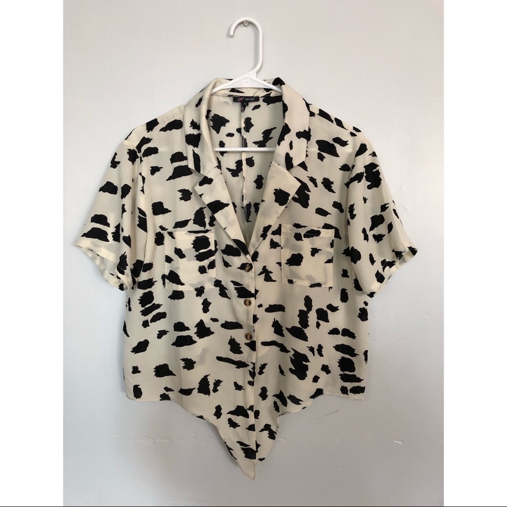 Animal Print Button down